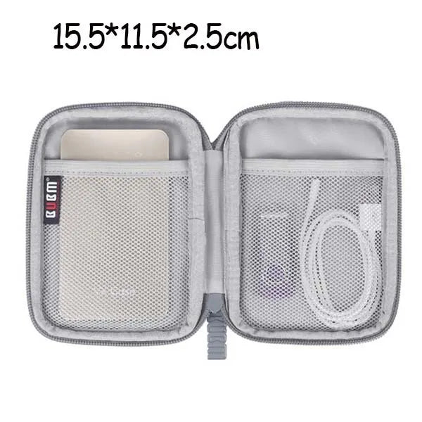 Oxford Cable Storage Bag Travel Electronics Organizer Gadget Bag Multi-Function For Power Bank iphone Earphone Wire USB Charger