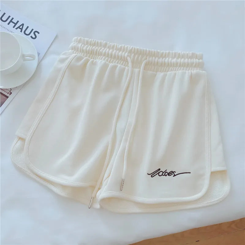 1pcs Summer Women Yoga Short Wearing Shorts Female Outside High-Waist Casual Loose Pants Lady Stylish Thin Breathable Gym Shorts