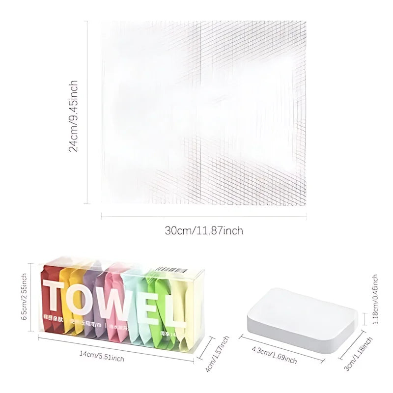Pure Cotton Disposable Facial Towels Soft Portable For Business Travel