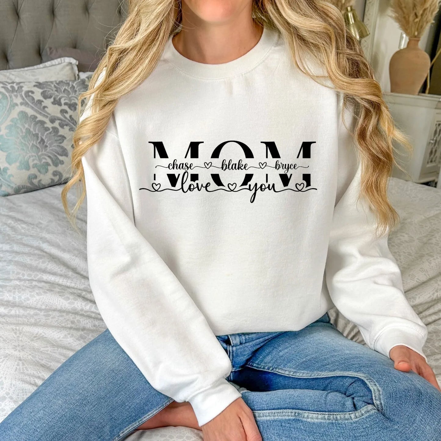 Sister Holiday Gift Custom Text, Photo & Logo Crewneck Sweatshirt