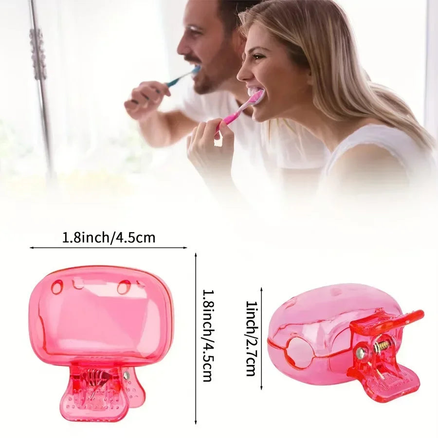 Travel Toothbrush Dust Cap Portable Storage Box Clip