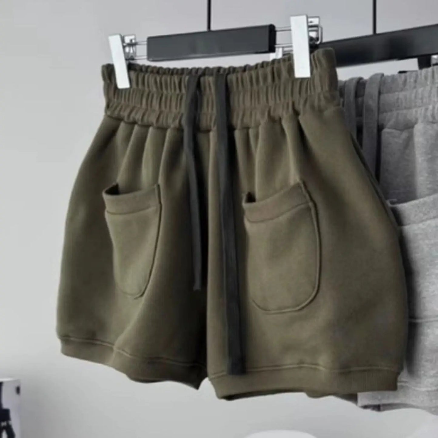 East Gate Drawstring Elastic Waist Shorts Casual Lantern Pants Outdoor Wear High Waist Cotton Blend Summer Season Ladies