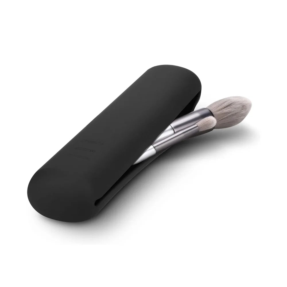 Travel Silicone Cosmetic Brush Case With Magnetic Closure