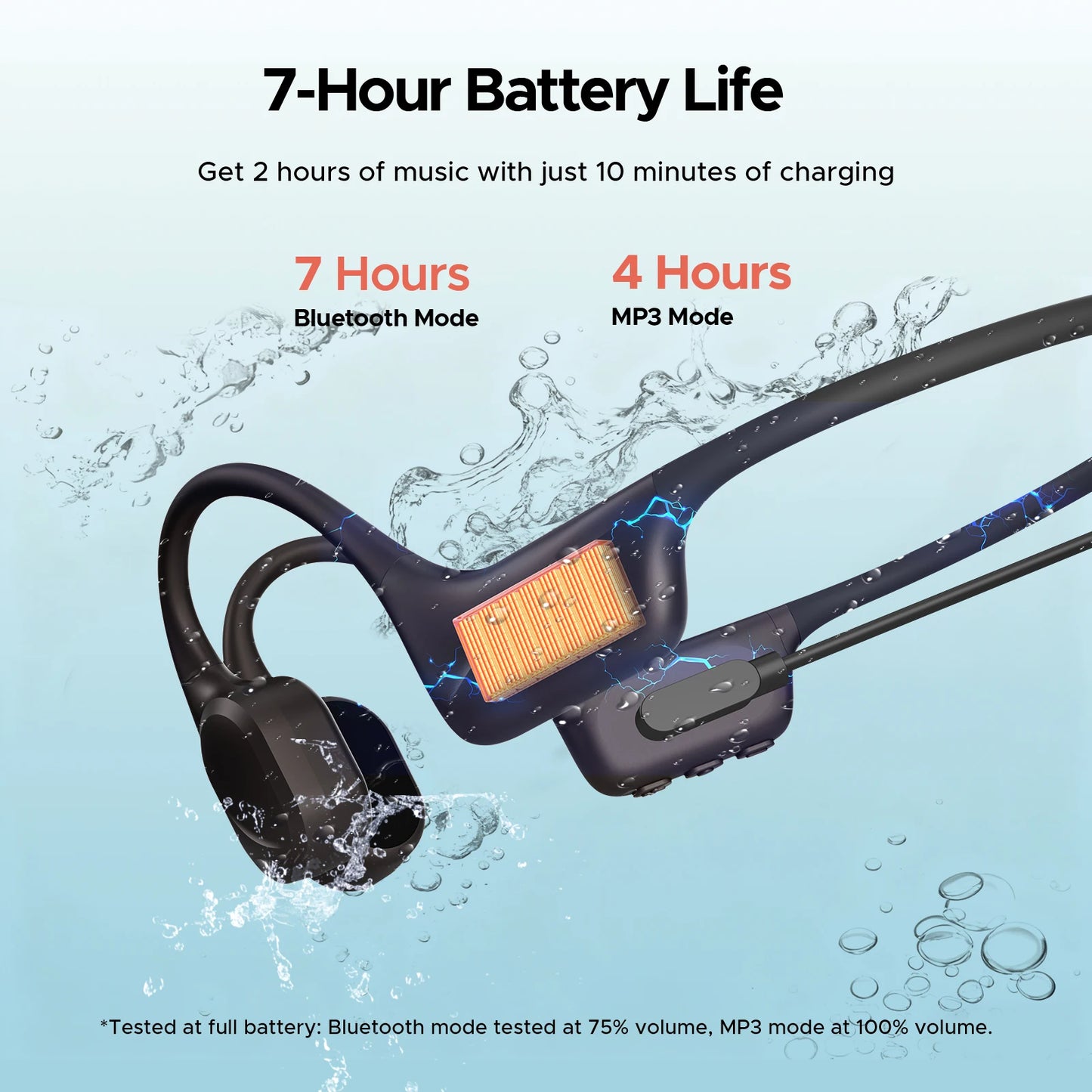 DOOGEE BoneBeat Swim Ear Hook Earphones Dual Modes BoneConduction Waterproof