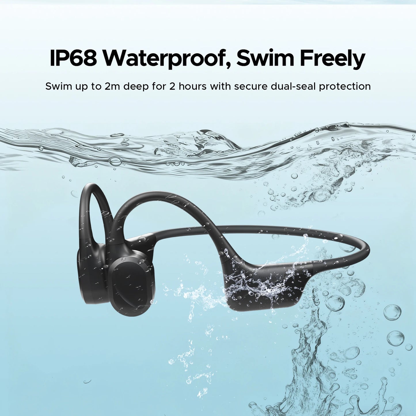 DOOGEE BoneBeat Swim Ear Hook Earphones Dual Modes BoneConduction Waterproof