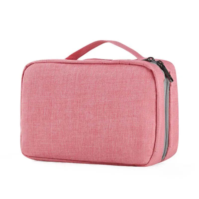 Waterproof Nylon Travel Organizer Bag Unisex Women Cosmetic Bag Hanging Travel Makeup Bags Washing Toiletry Kits Storage Bags