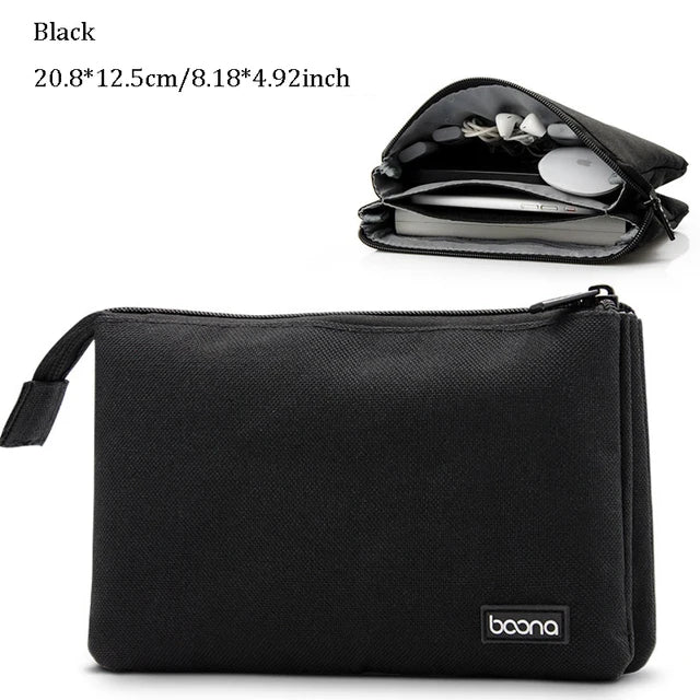 Oxford Cable Storage Bag Travel Electronics Organizer Gadget Bag Multi-Function For Power Bank iphone Earphone Wire USB Charger