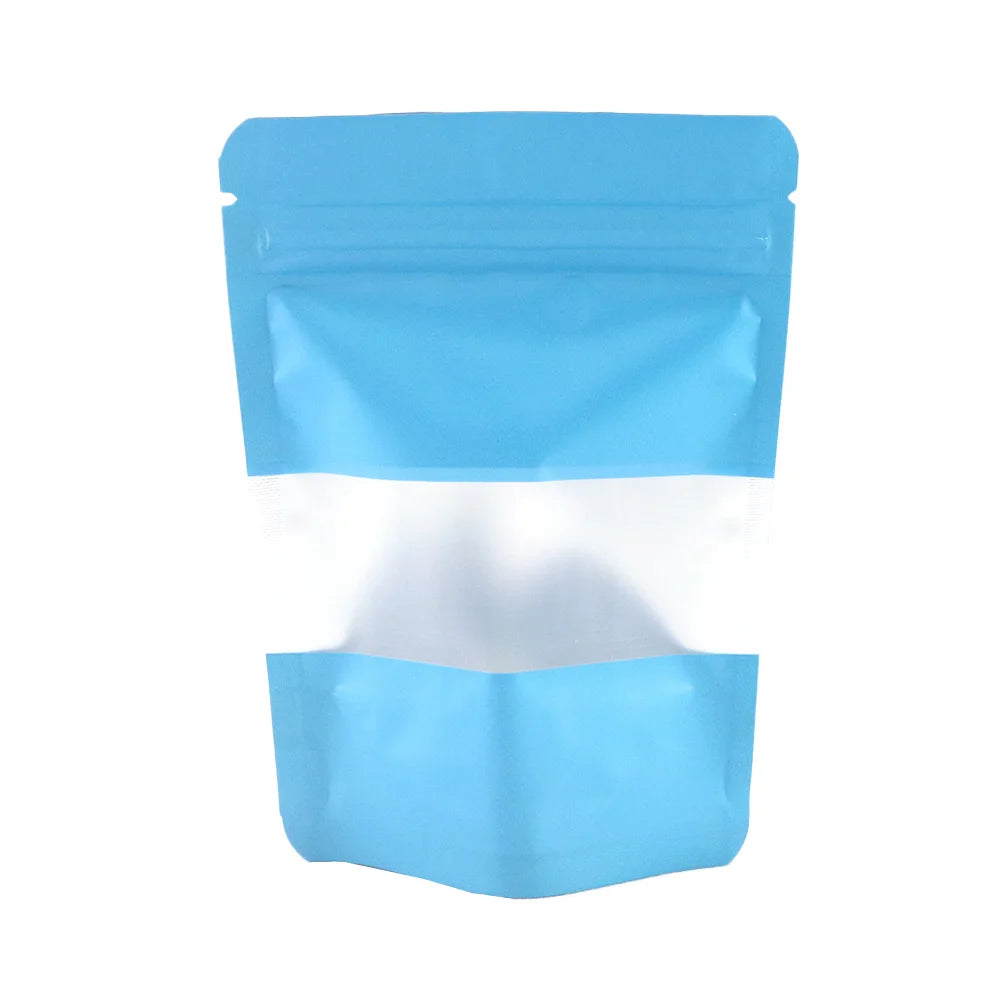 Reclosable Zip Lock Bags Kitchen Organizer Bags Stand Up Biscuits Pouches Eco Aluminum Foil Mylar Plastic Bags With Clear Window