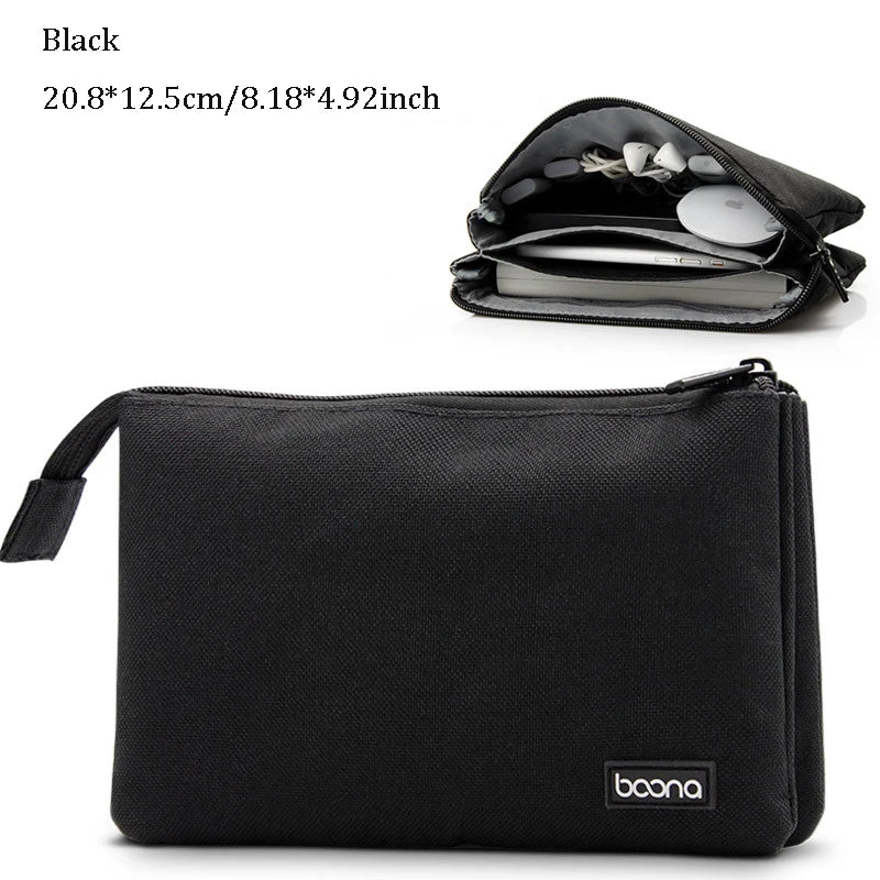 Oxford Cable Storage Bag Travel Electronics Organizer Gadget Bag Multi-Function For Power Bank iphone Earphone Wire USB Charger