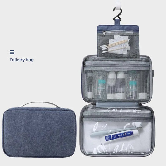 Waterproof Nylon Travel Organizer Bag Unisex Women Cosmetic Bag Hanging Travel Makeup Bags Washing Toiletry Kits Storage Bags