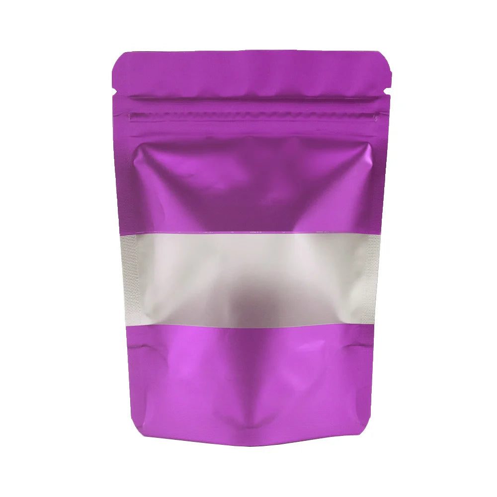 Reclosable Zip Lock Bags Kitchen Organizer Bags Stand Up Biscuits Pouches Eco Aluminum Foil Mylar Plastic Bags With Clear Window