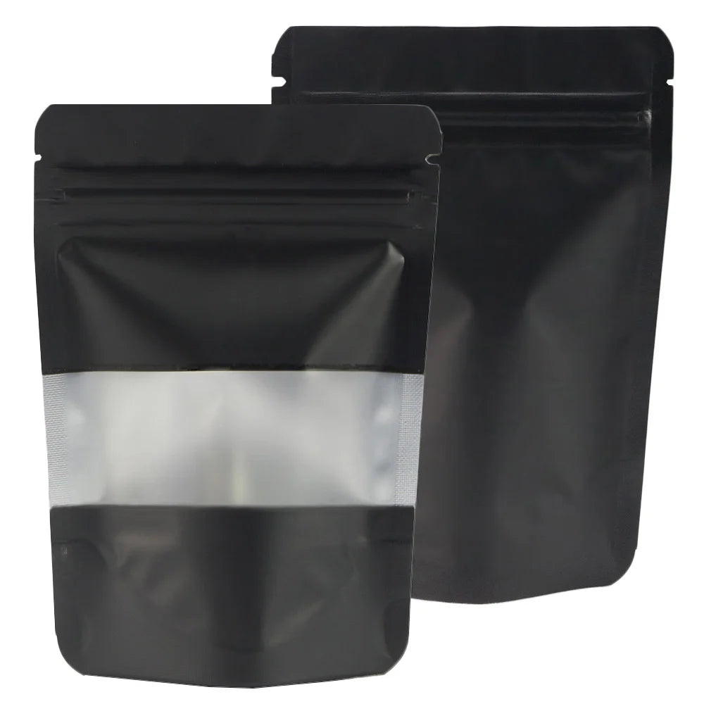 Reclosable Zip Lock Bags Kitchen Organizer Bags Stand Up Biscuits Pouches Eco Aluminum Foil Mylar Plastic Bags With Clear Window