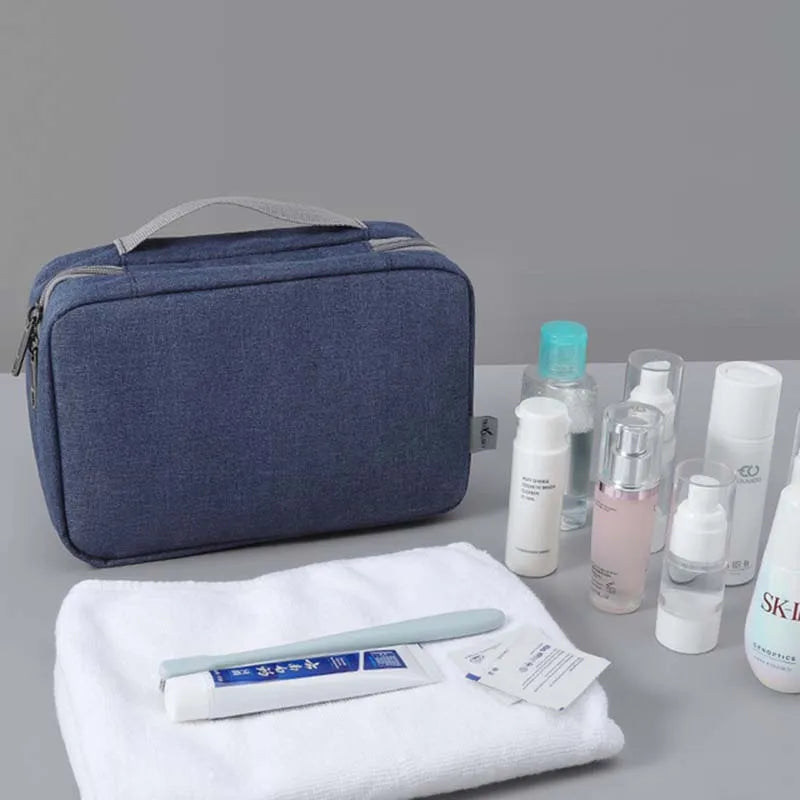 Waterproof Nylon Travel Organizer Bag Unisex Women Cosmetic Bag Hanging Travel Makeup Bags Washing Toiletry Kits Storage Bags