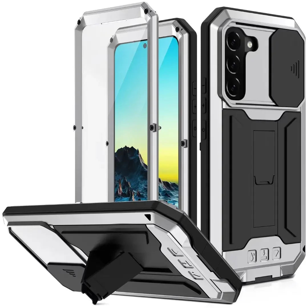 Rugged Protective Case With Kickstand For Samsung Galaxy S22 Ultra