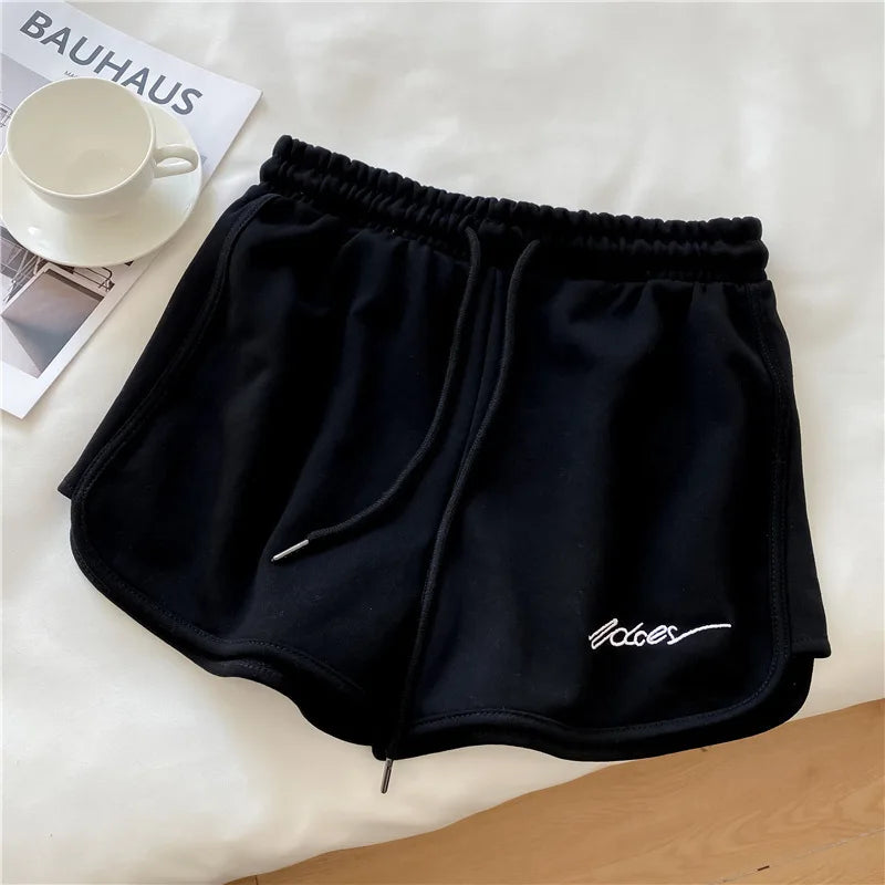 1pcs Summer Women Yoga Short Wearing Shorts Female Outside High-Waist Casual Loose Pants Lady Stylish Thin Breathable Gym Shorts