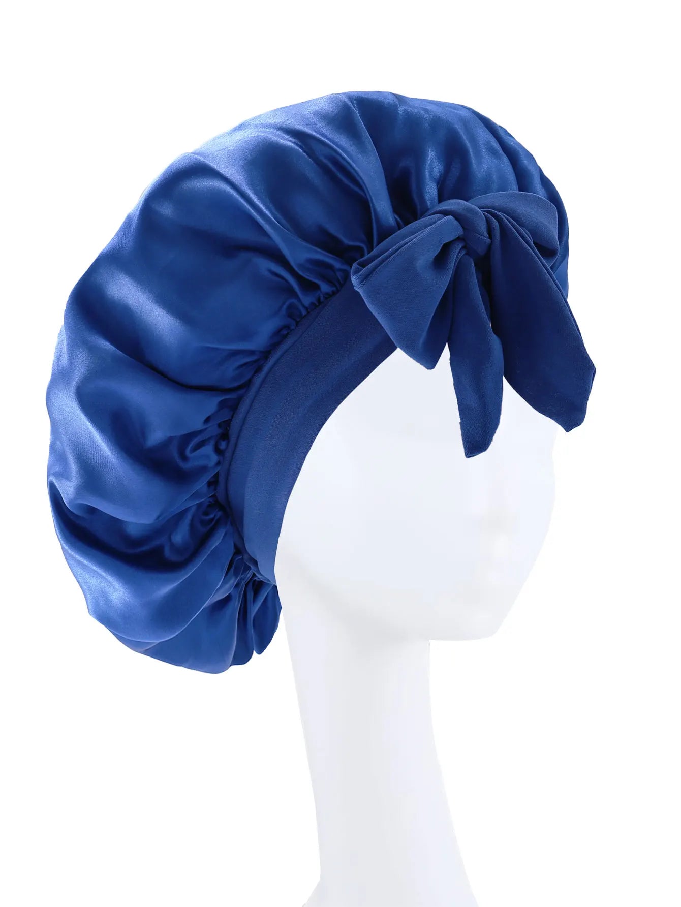 New Silky Bonnet For Sleeping Women Satin Bonnet Hair Bonnet Night Sleep Cap Scarf Wrap For Curly Hair Tie Band For CurlyHat