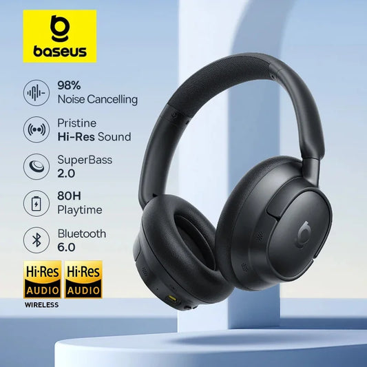 Baseus Adaptive Noise Cancelling Wireless Headphones With Hi Res LDAC Audio