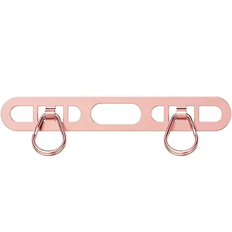 1pcs Stainless Steel Mobile Phone Lanyard Patch Side Hanging Clip Double Buckle Phone Straps Gasket Metal Connect Piece for