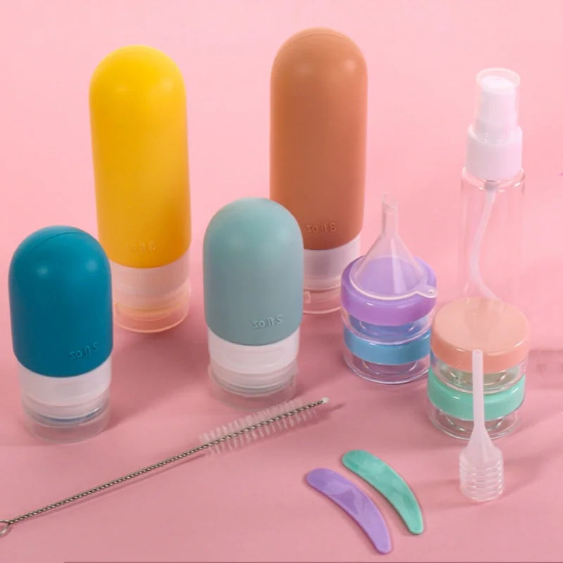 Travel Bottle Set Leak Proof Portable Refillable Toiletry Bottles