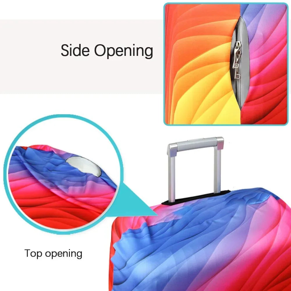 Stretch Fabric Luggage Cover Protector For Travel Suitcases