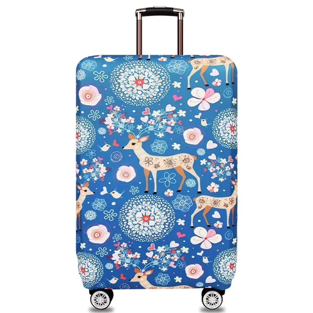 Stretch Fabric Luggage Cover Protector For Travel Suitcases