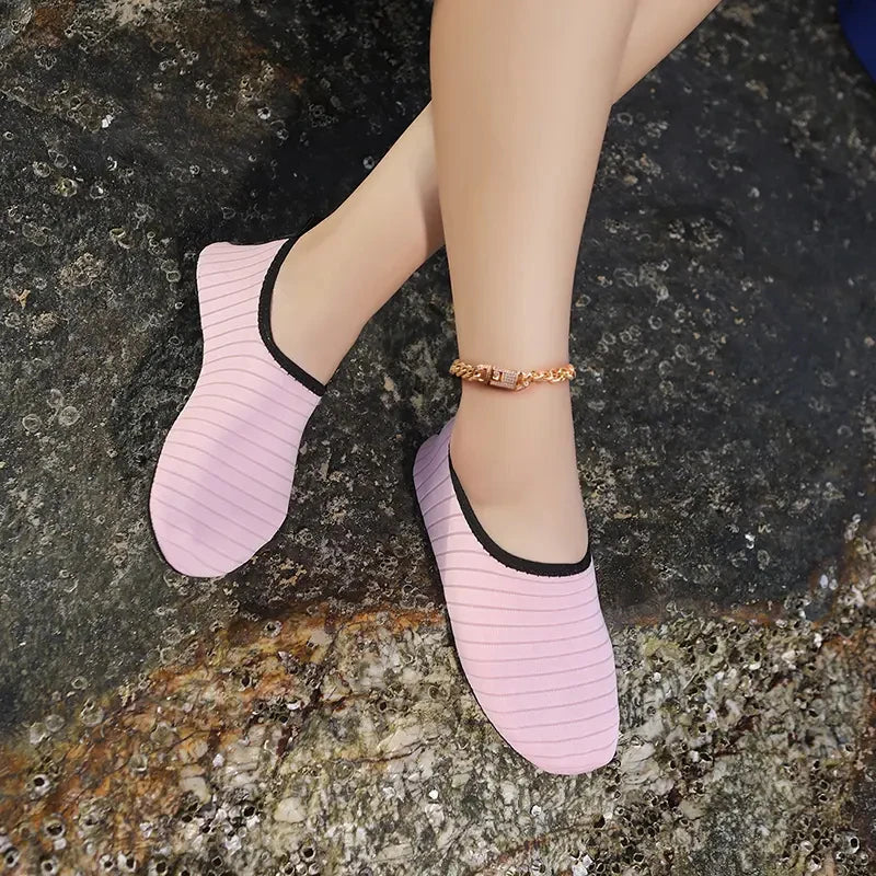 Quick-drying Aqua Shoes Lightweight Non-Slip Water Shoes for Men Women Breathable Barefoot Sneaker Soft Swimming Beach Shoes