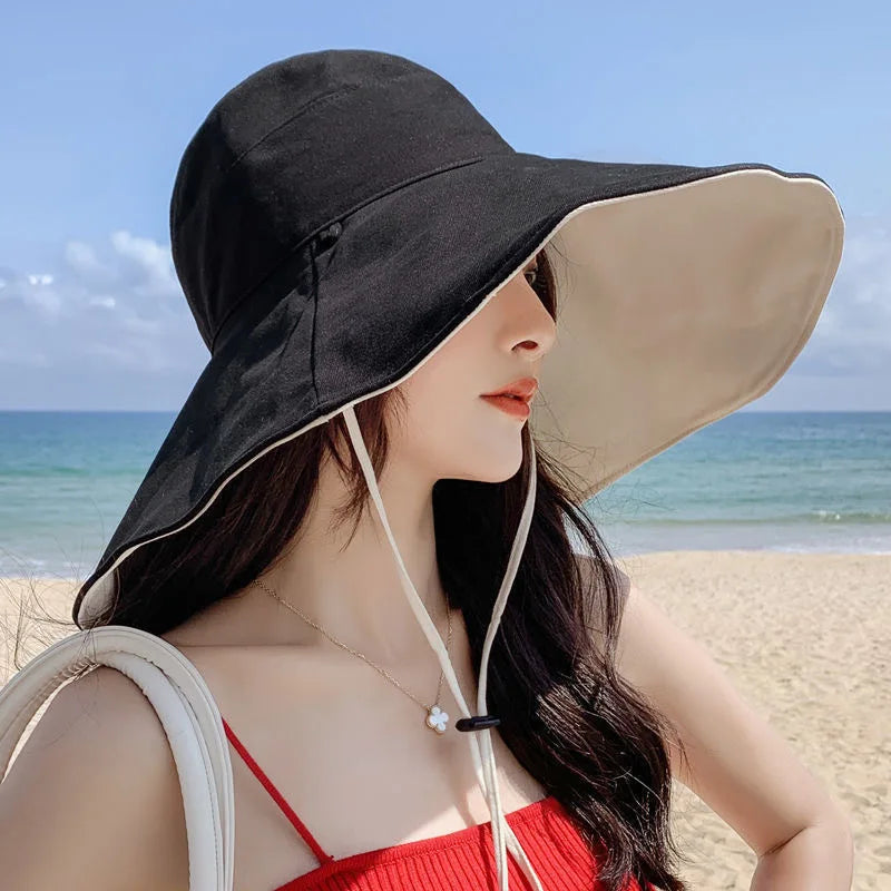Wide Brim UPF 50 Sun Hat For Women Travel Protection