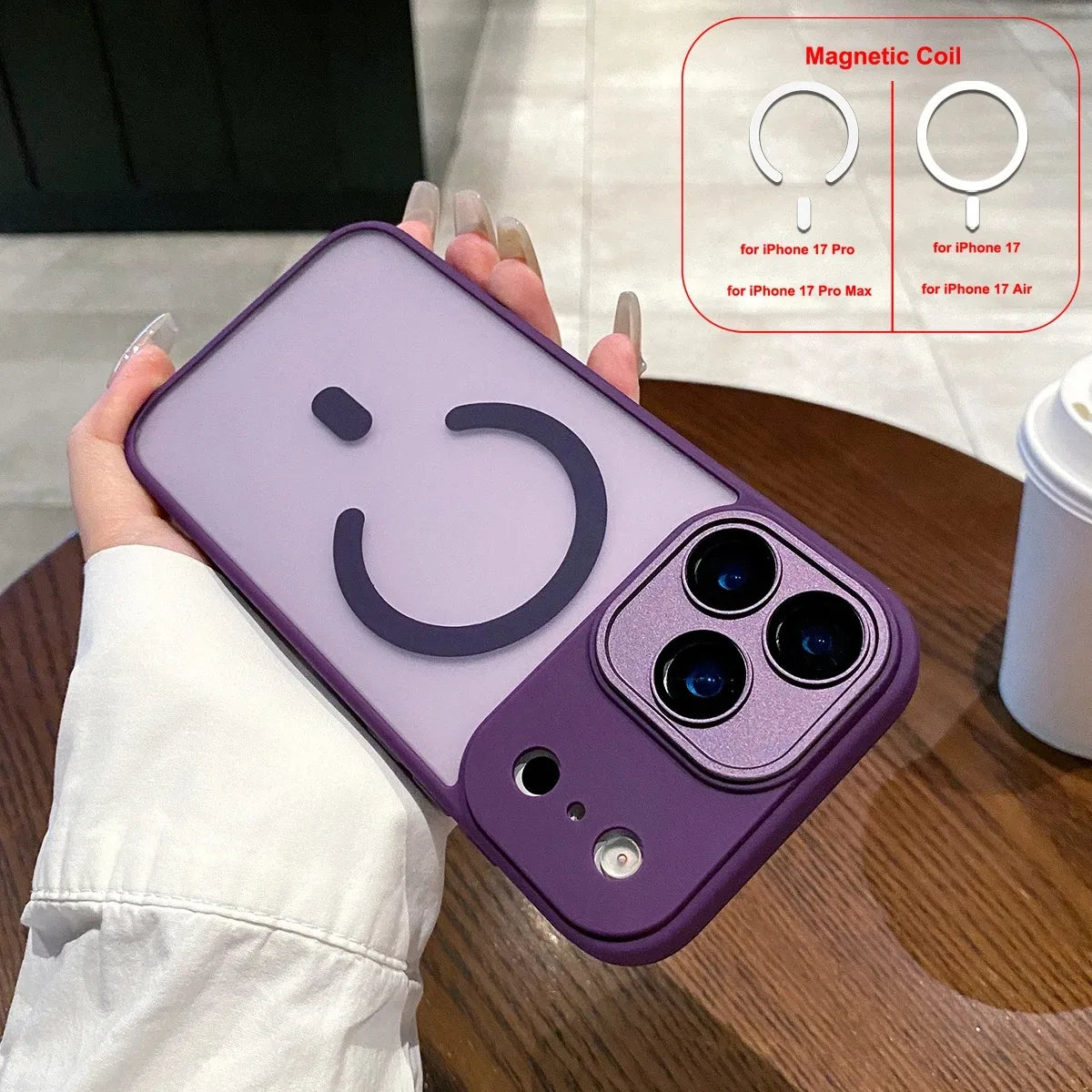 LICOERS Magnetic Case For iPhone 17 Pro Max Shockproof