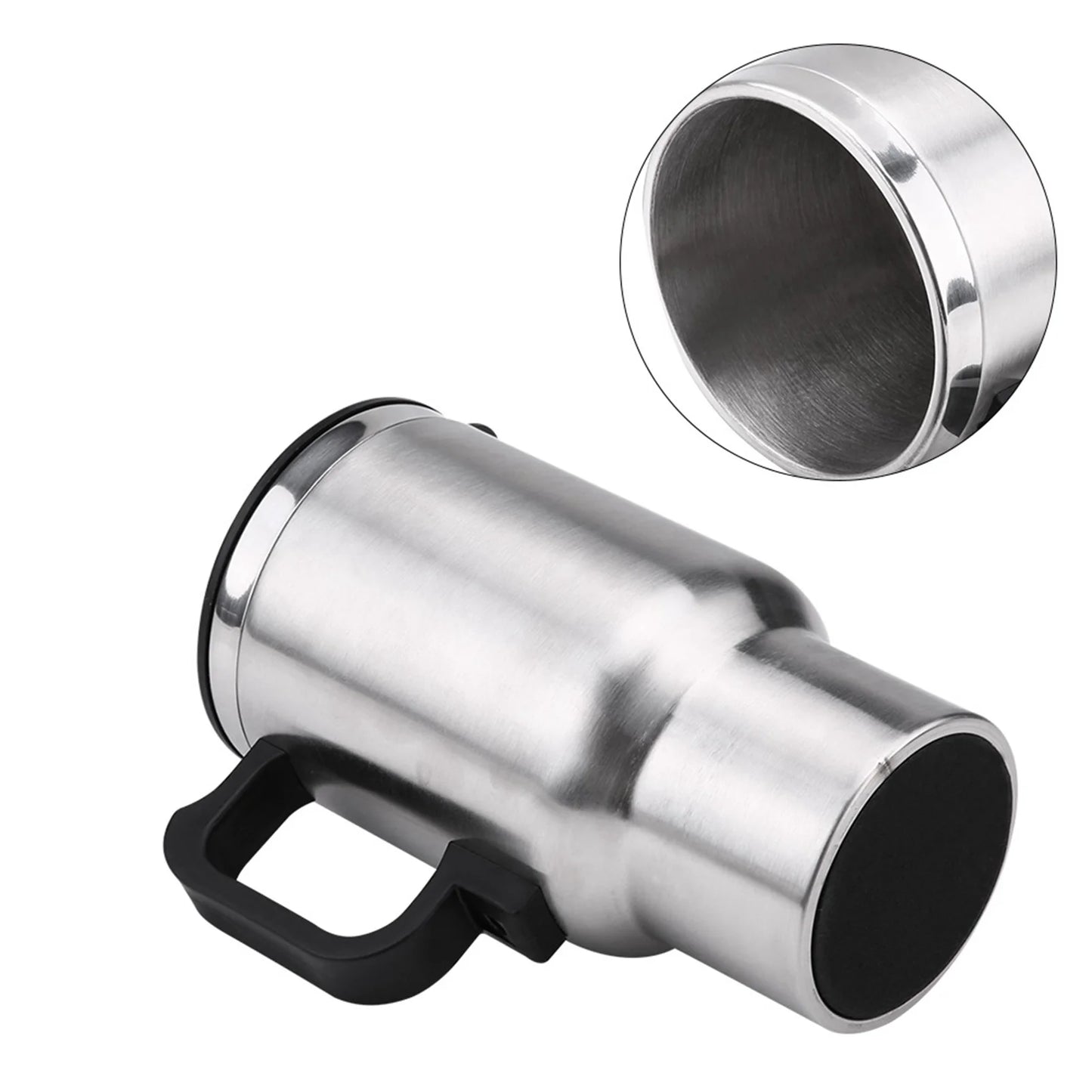 12V Electric Travel Kettle Stainless Steel Car Cup for Coffee and Tea