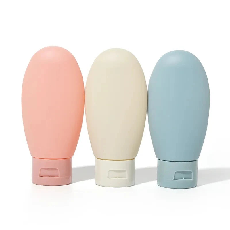 Portable Travel Refillable Cosmetic Liquid Spray Bottle Shampoo Container Set