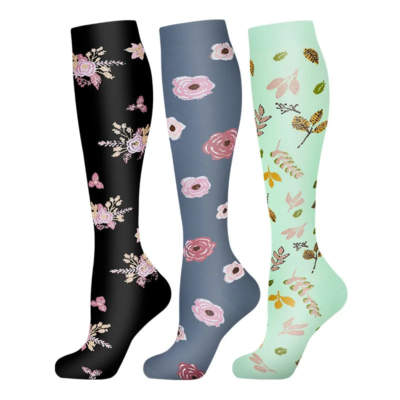 Compression Socks 30mmHg Unisex Three Pairs Knee High Pack