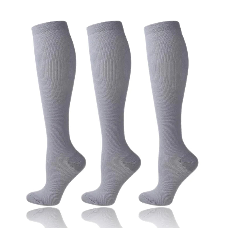 Compression Socks 30mmHg Unisex Three Pairs Knee High Pack