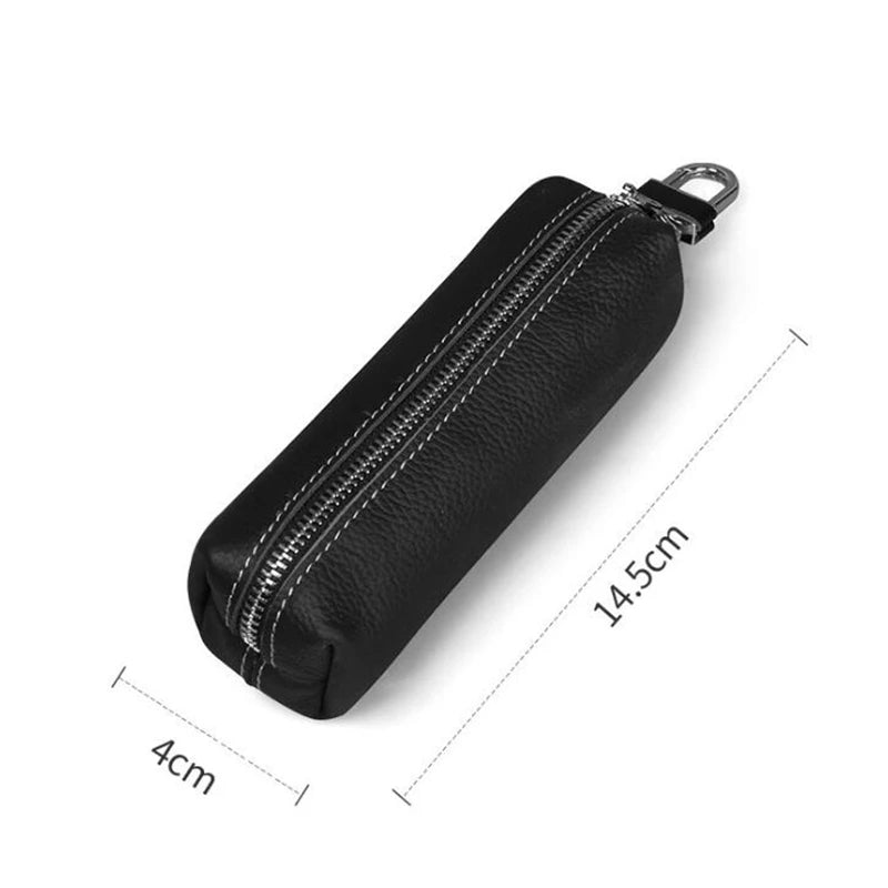 Genuine Cow Leather Key Wallet For Men And Women Compact