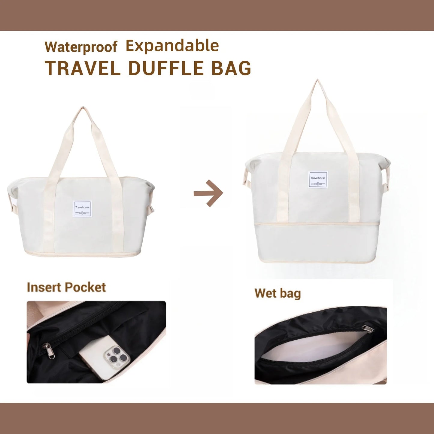 Travelhouse Luggage Sets With Spinner Wheels And TSA Lock Hardcase