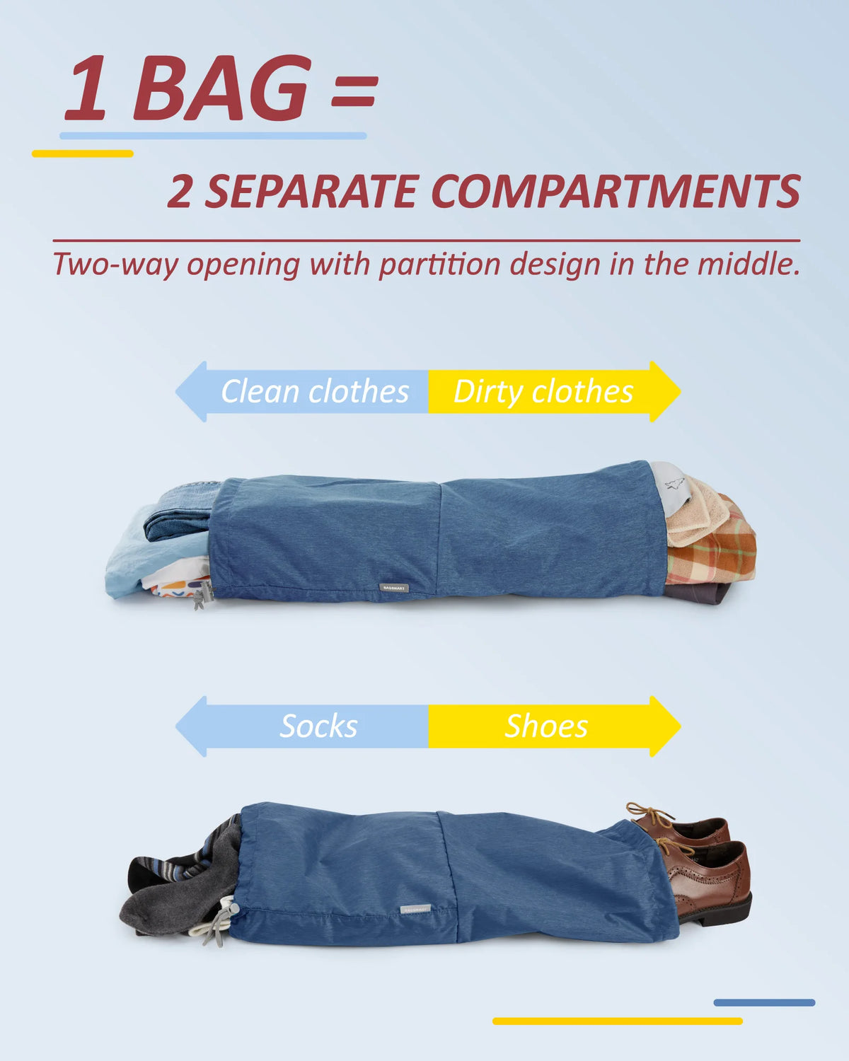 BAGSMART Compression Packing Cubes for Travel and Luggage Organization