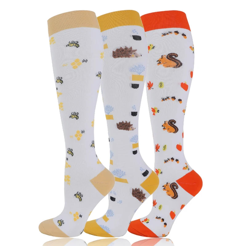 Compression Socks 30mmHg Unisex Three Pairs Knee High Pack
