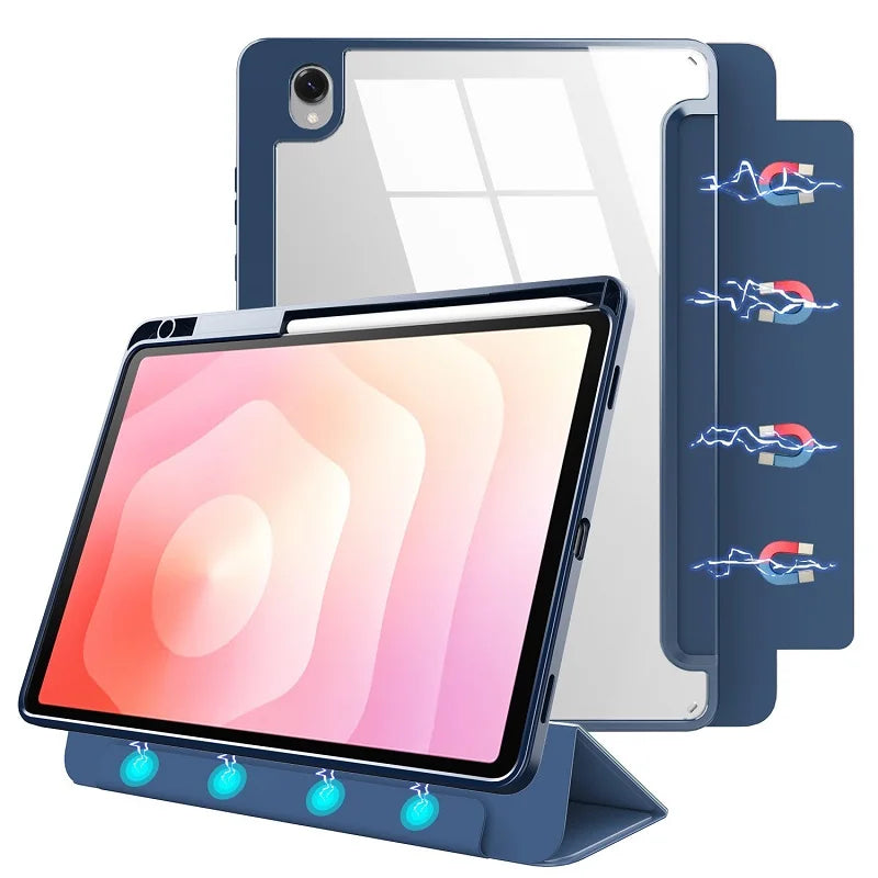 With Pencil Holder Case for Samsung Galaxy Tab S11 11 Detachable Cover Samsung Galaxy Tab A11 + Plus 11 A9 Plus 11" 8.7 Magnetic