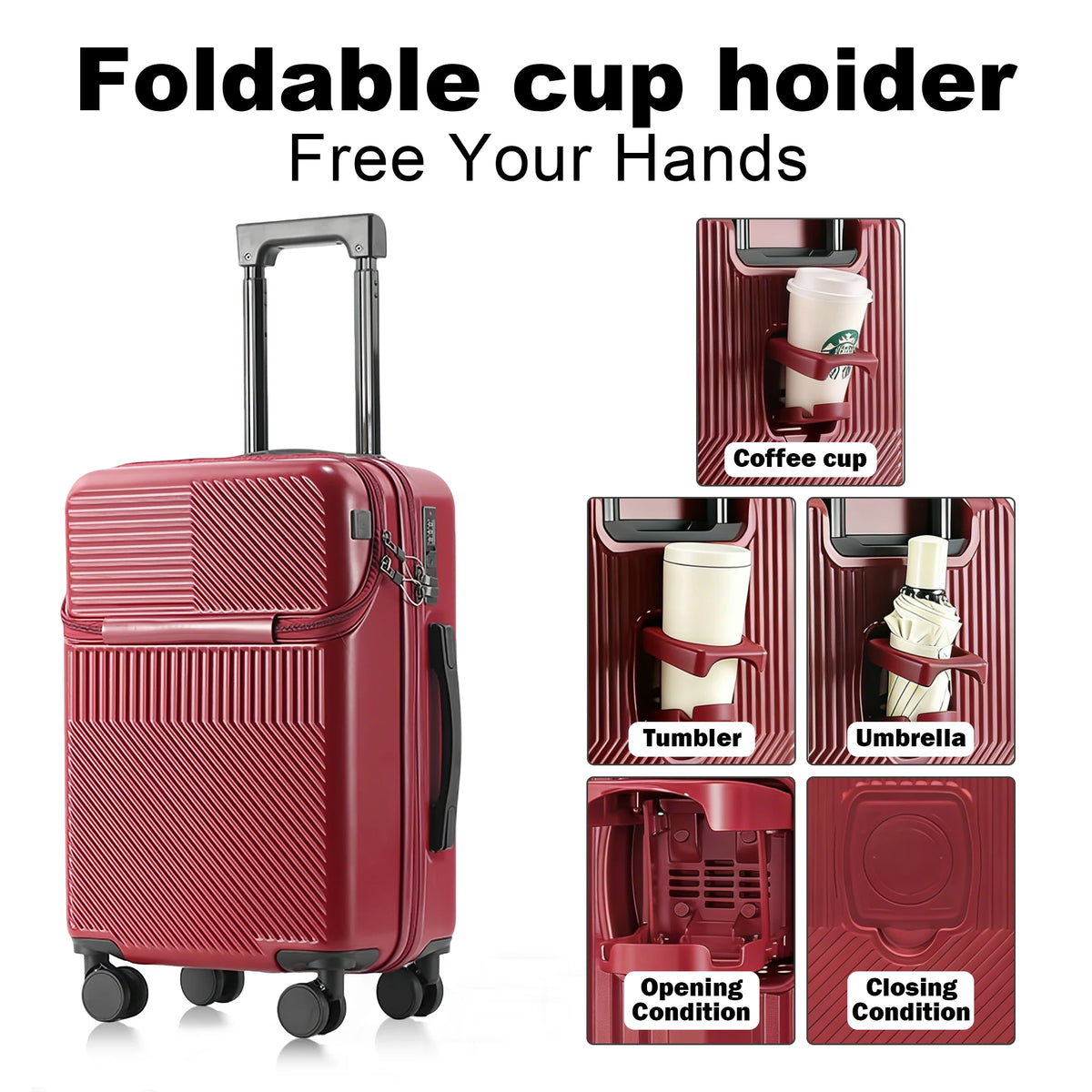 Premium Hardshell Travel Luggage With TSA Lock And Wheels