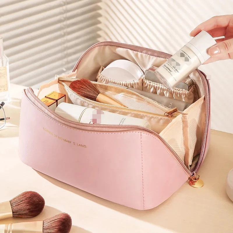 Luxury Women Makeup Organizer Toiletry Bag Travel Storage Zipper Case