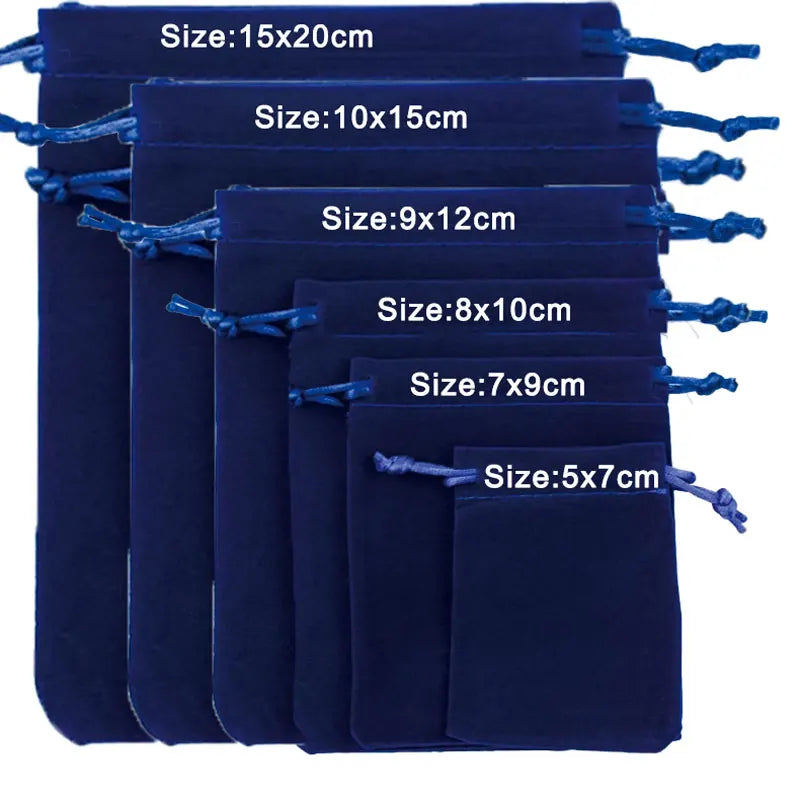 5/10Pcs Velvet Drawstring Bags Cloth Gift Bag Velvet Storage Pouch Velour Favors For Jewelry Wedding Party Candy Bag 5x7-15x20cm