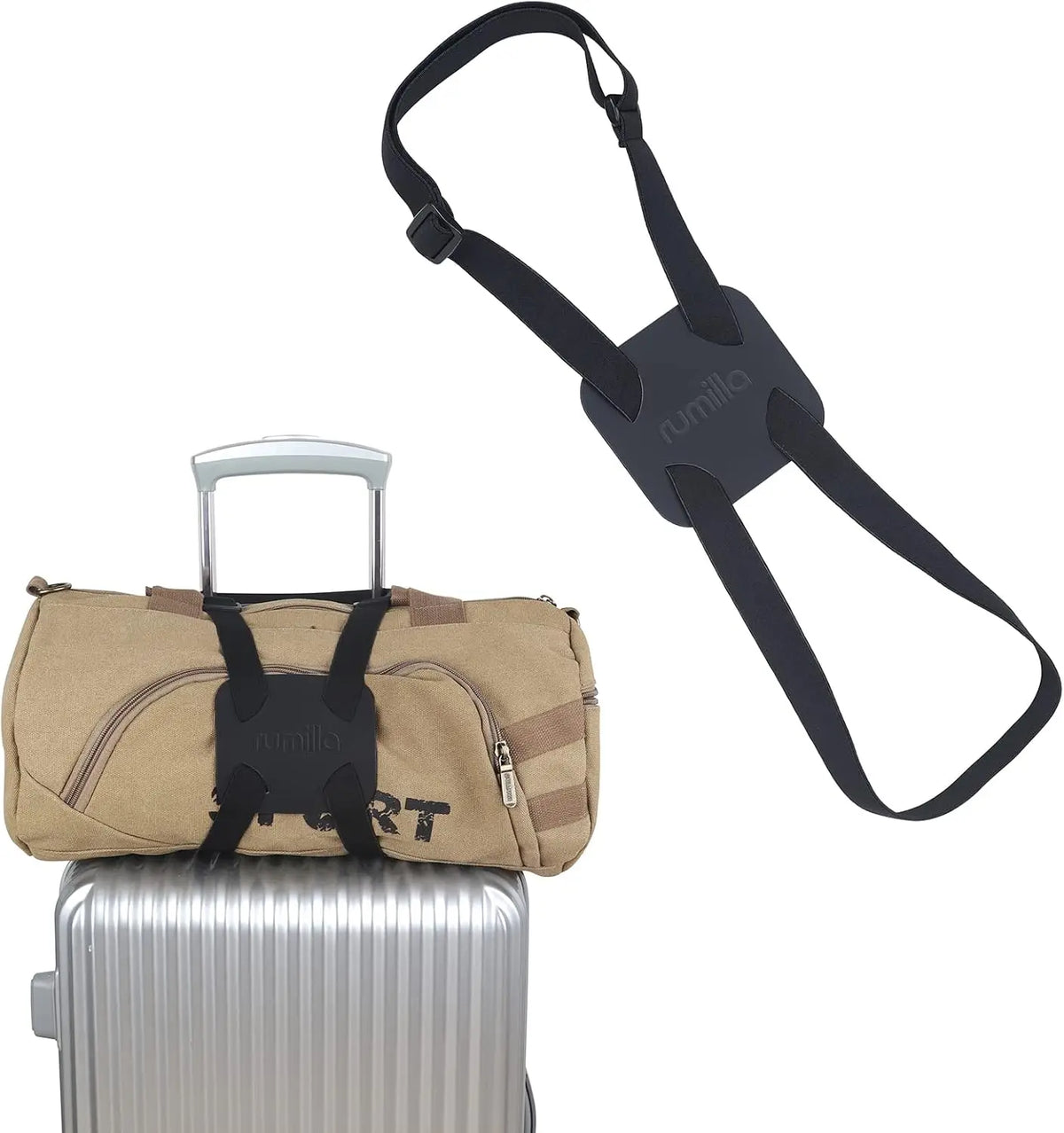Adjustable Luggage Strap Bungee Belt for Suitcase Travel and Bag Attachment