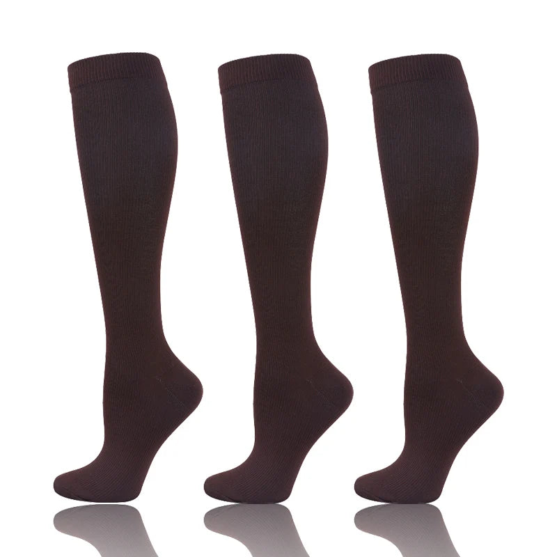 Compression Socks 30mmHg Unisex Three Pairs Knee High Pack