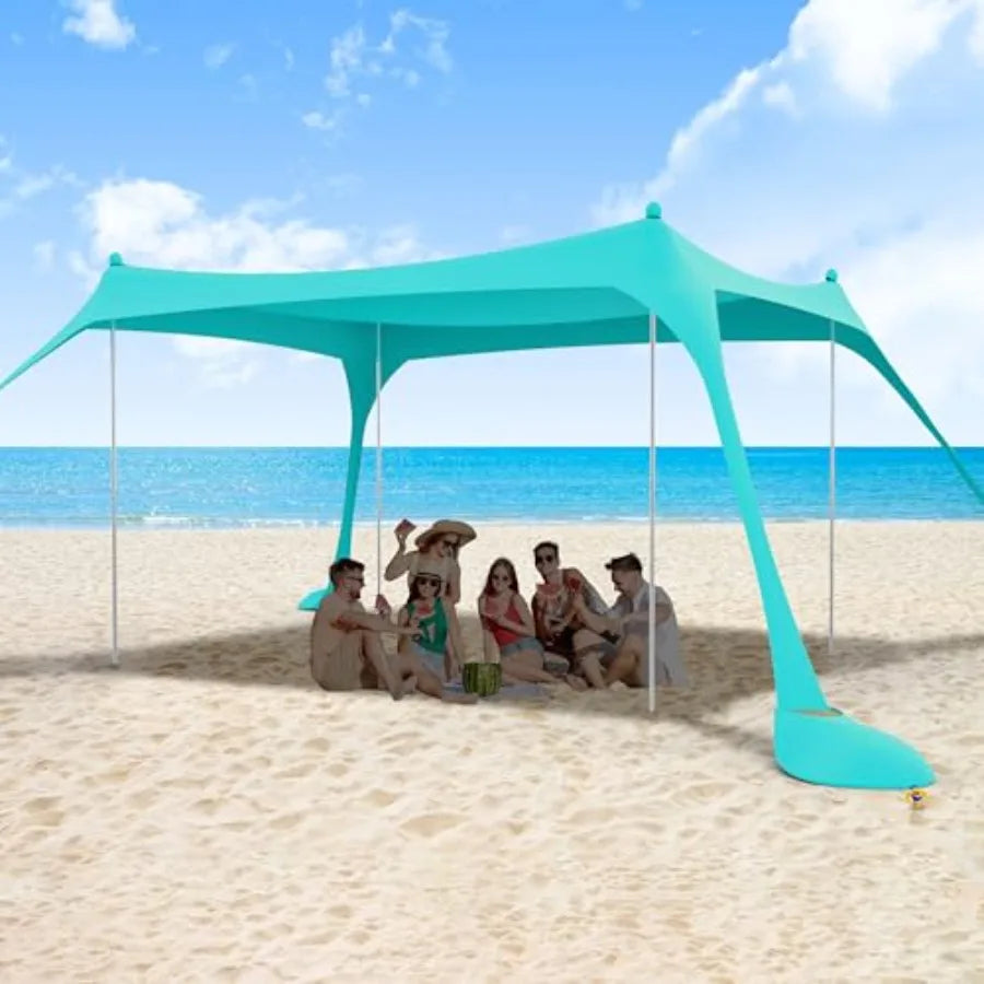 Beach Tent Sun Shelter UPF50 Outdoor Shade Canopy Easy Setup
