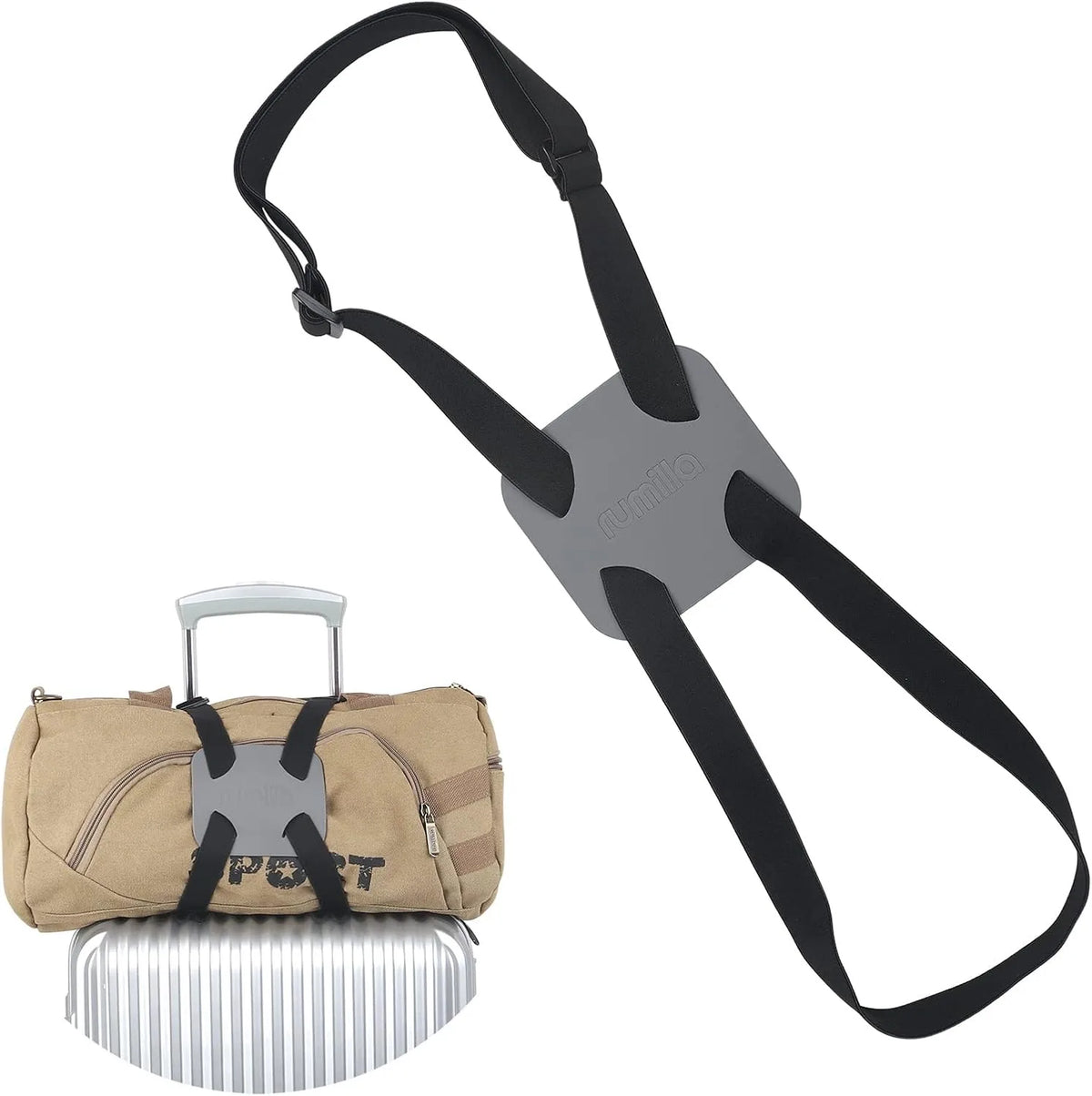 Adjustable Luggage Strap Bungee Belt for Suitcase Travel and Bag Attachment