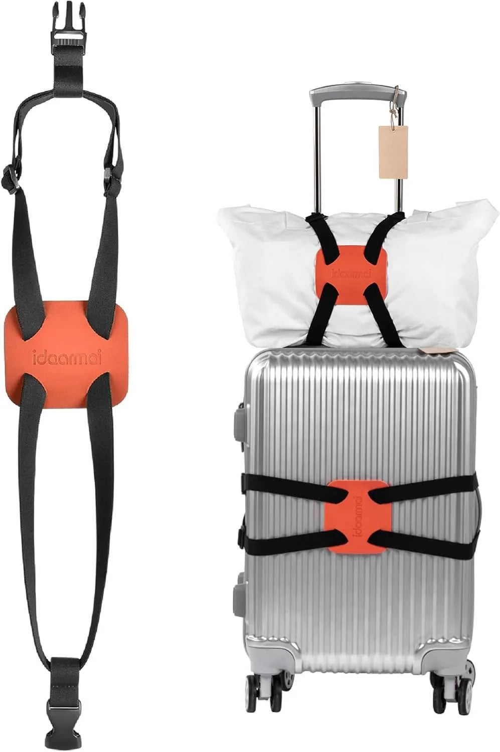 Adjustable Luggage Strap Bungee Belt for Suitcase Travel and Bag Attachment