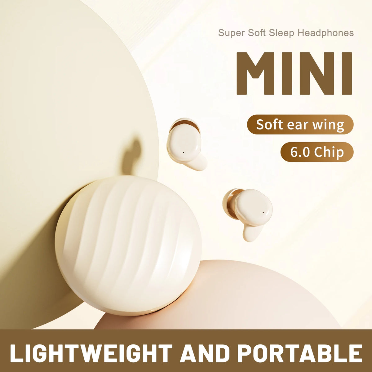 SHUKE Bluetooth Sleep Earbuds With Noise Cancellation For Side Sleepers