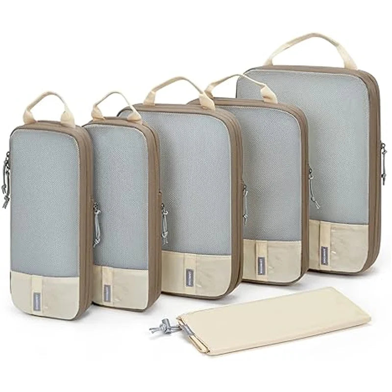 BAGSMART Compression Packing Cubes for Travel and Luggage Organization