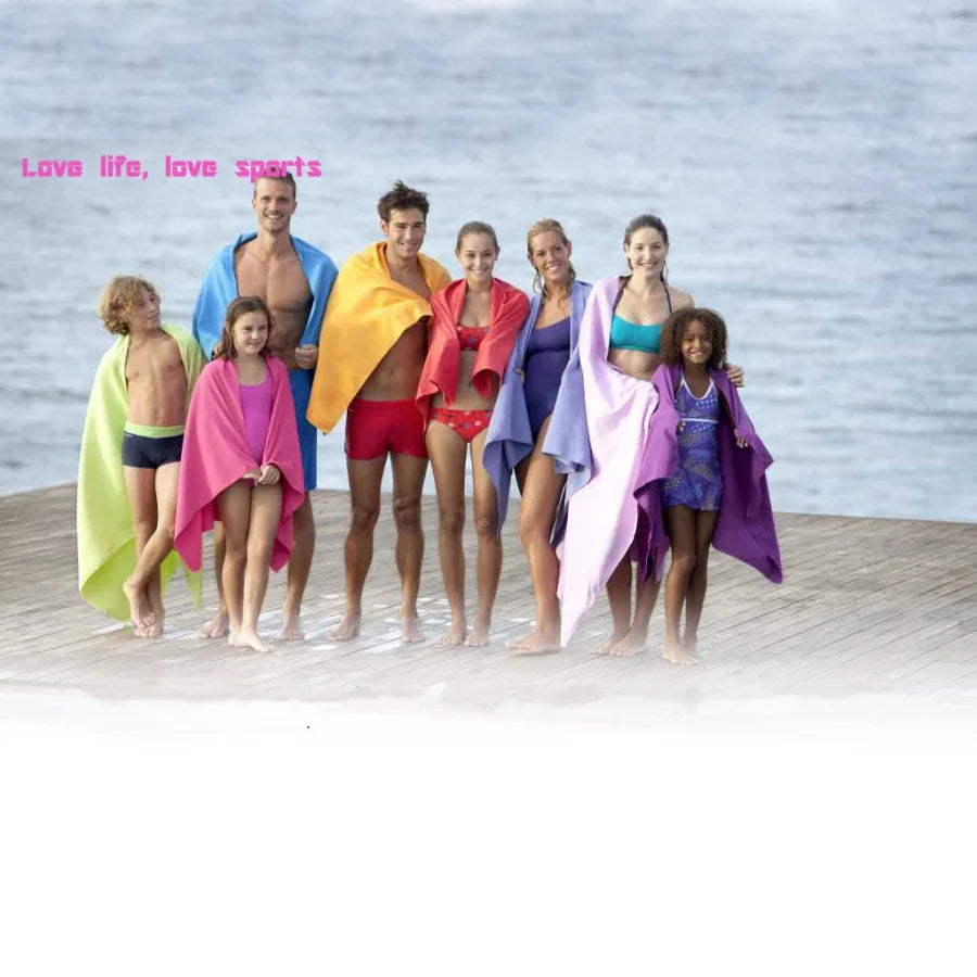 Oversized Microfiber Beach Towel Quick Dry Sand Free Soft Absorbent