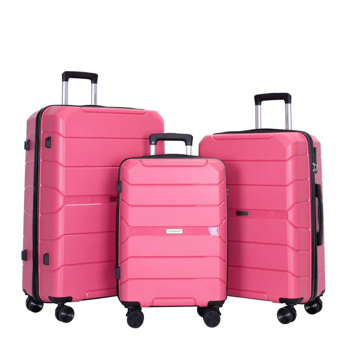 Travelhouse Lightweight Hardshell Spinner Luggage Set With TSA Lock