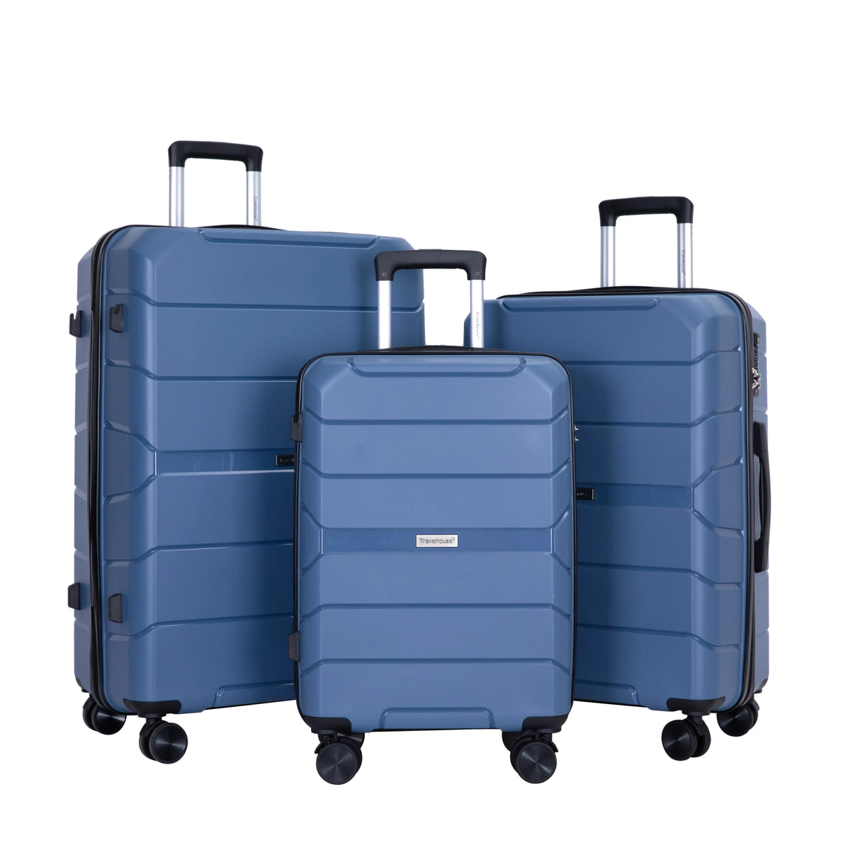 Travelhouse Lightweight Hardshell Spinner Luggage Set With TSA Lock